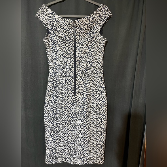 Rickie Freeman for Teri Jon Cheetah Print Off The Shoulder Formal Dress - Picture 4 of 10